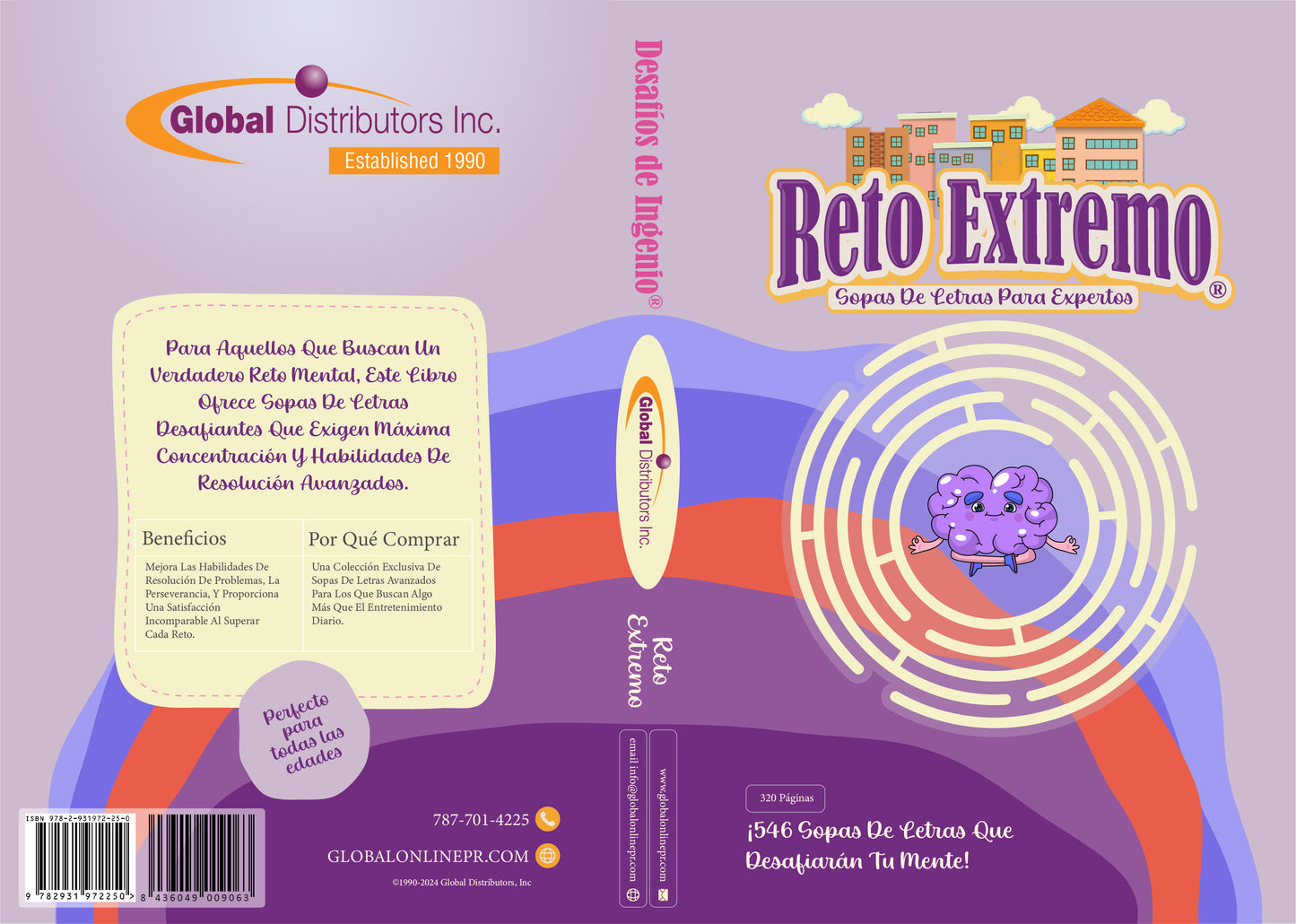 Desafios De Ingenio - Reto Extremo: 320 Paginas & 546 Sopas De Letras / Puzzles