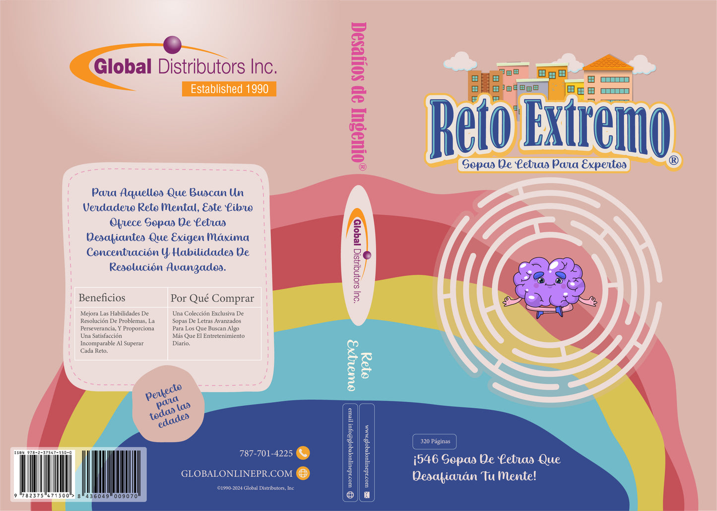 Desafios De Ingenio - Reto Extremo: 320 Paginas & 546 Sopas De Letras / Puzzles