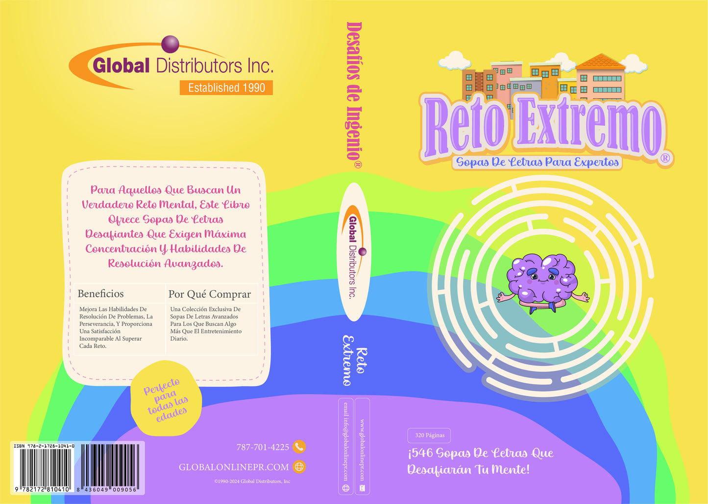 Desafios De Ingenio - Reto Extremo: 320 Paginas & 546 Sopas De Letras / Puzzles