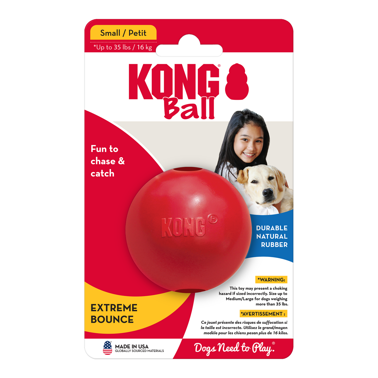 KONG Ball w/Hole Small