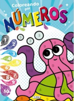 LIBRO DE PINTAR: COLOREANDO POR NÚMEROS