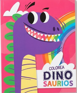 LIBRO DE PINTAR: COLOREA DINOSAURIOS GLITTER