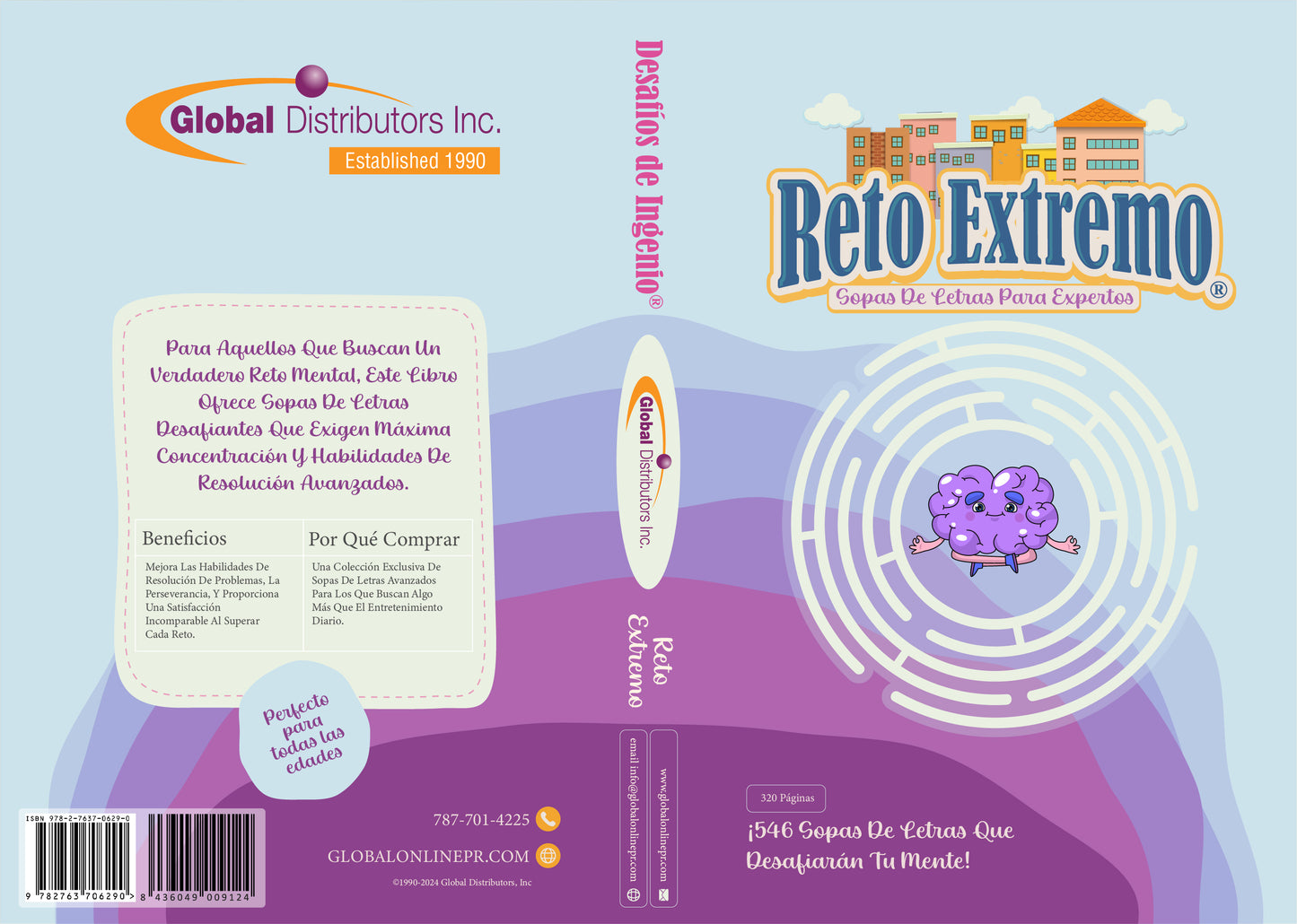 Desafios De Ingenio - Reto Extremo: 320 Paginas & 546 Sopas De Letras / Puzzles
