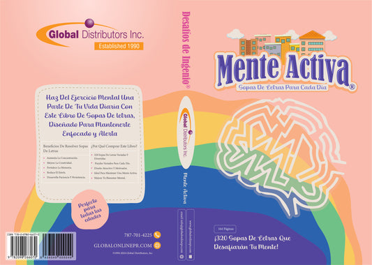 Desafios De Ingenio - Mente Activa: 164 Paginas & 320 Sopas De Letras / Puzzles