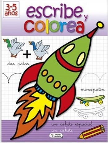 LIBRO DE PINTAR: ESCRIBE Y COLOREA