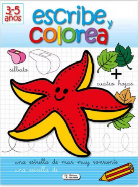 LIBRO DE PINTAR: ESCRIBE Y COLOREA