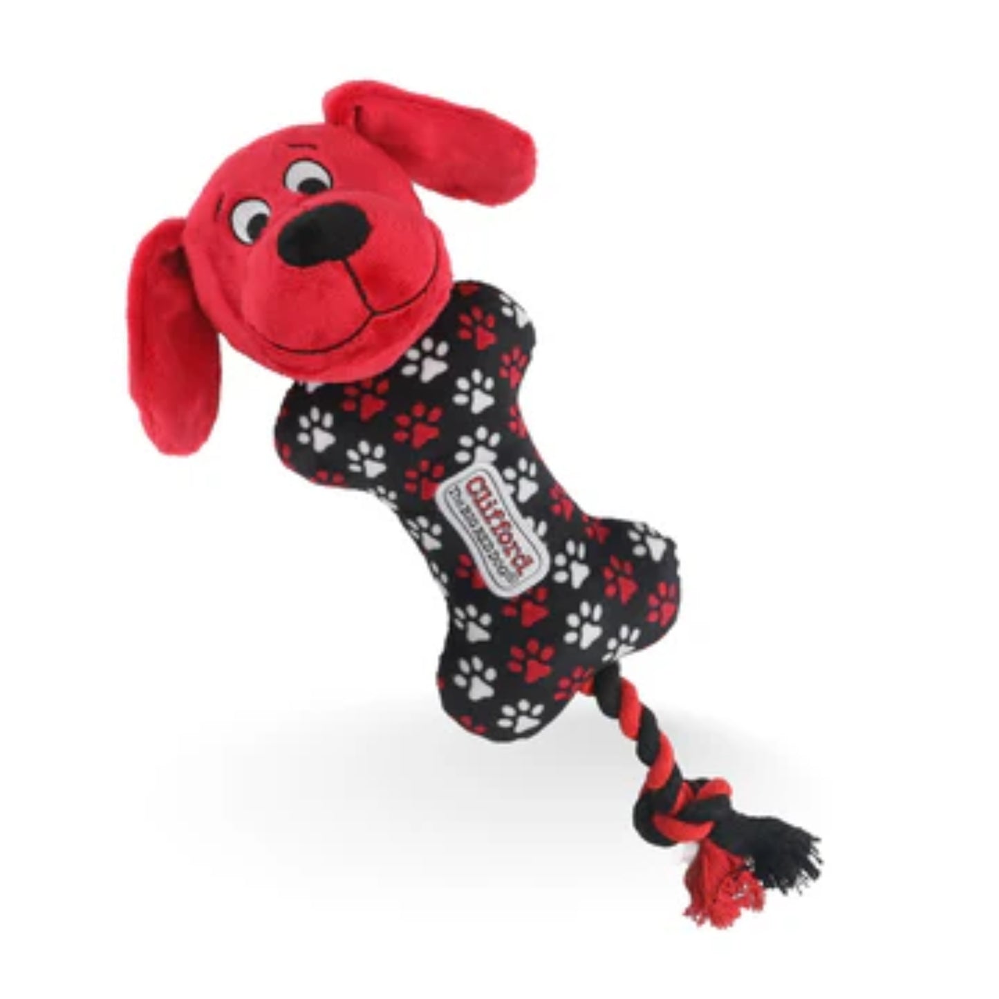 Clifford Busy Body Rope N’ Wrangle Plush Pet Toy 15”