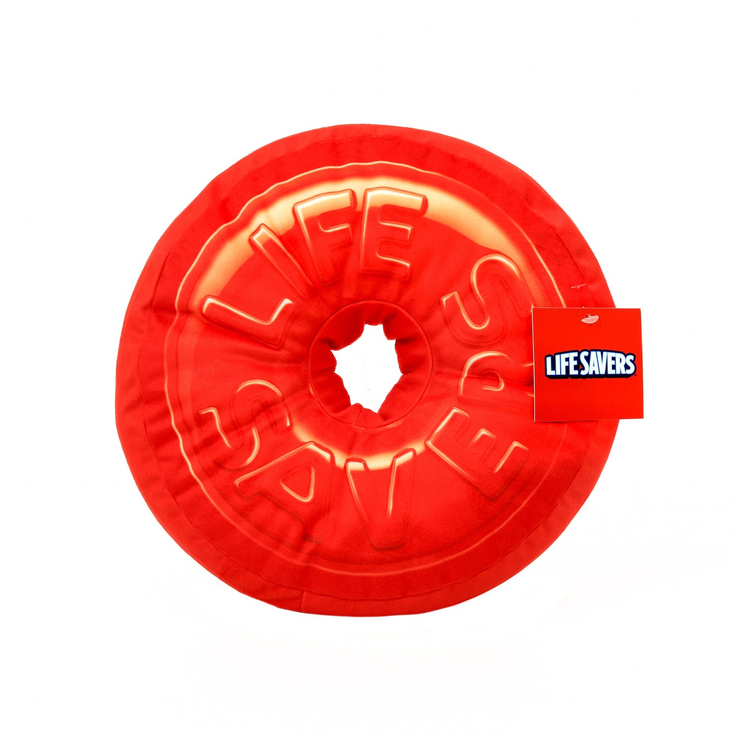 Lifesavers Candy Red Round Pillow with hole