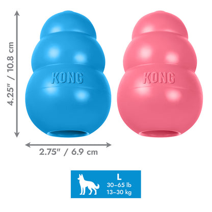 KONG Puppy Large: Pink & Blue