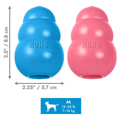 KONG Puppy Medium: Pink & Blue