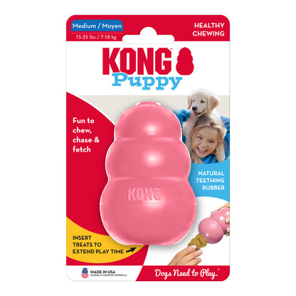 KONG Puppy Medium: Pink & Blue