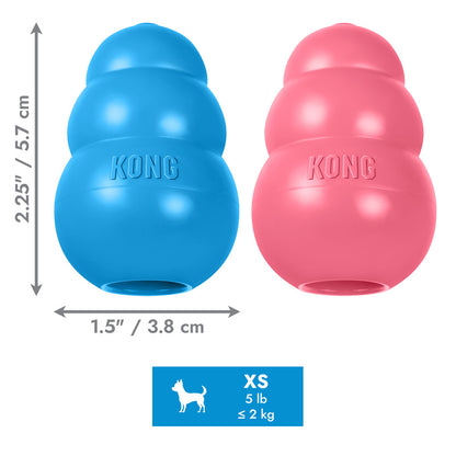 KONG Puppy Xtra Small: Pink & Blue
