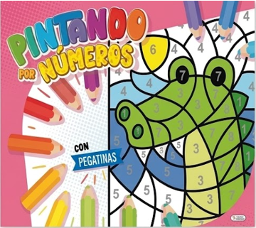 LIBRO DE PINTAR: PINTANDO POR NÚMEROS