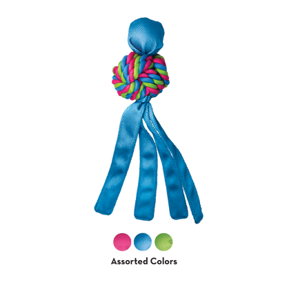 KONG Wubba Weaves Assorted Large: Pink, Blue & Green