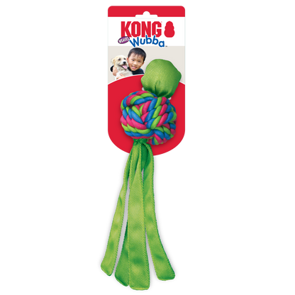 KONG Wubba Weaves Assorted Large: Pink, Blue & Green