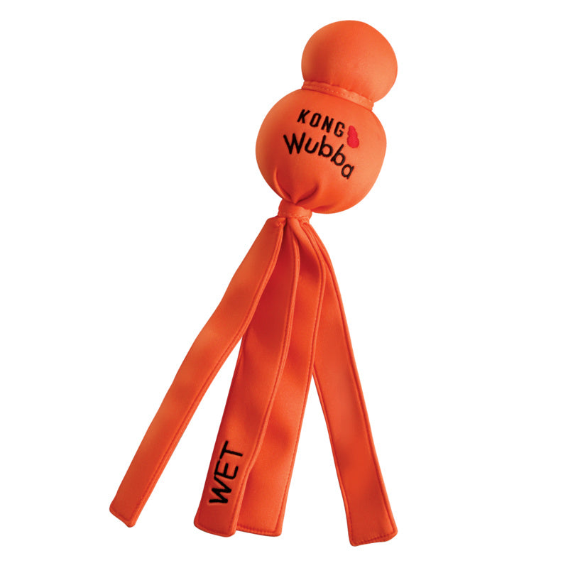 KONG Wet Wubba Assorted Large: Green, Orange, Yellow